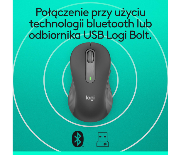 LOGITECH Signature M650 L Wireless Mouse Leworeczna Grafitowa - 713366 - zdjęcie 10